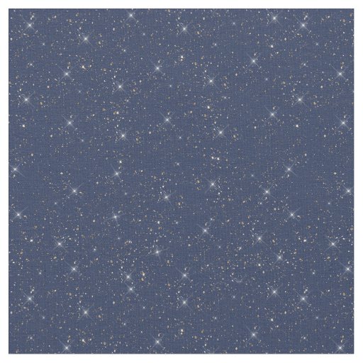 Luxury navy blue sparkle gold glitter pattern fabric