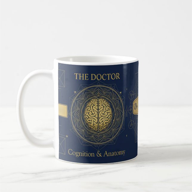 Luxury Neurology Brain Anatomy | Custom Physician  Coffee Mug (Left)