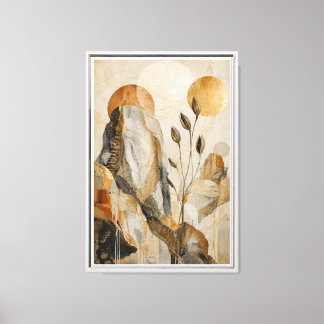 Luxury Neutral Abstract Landscape Canvas Print