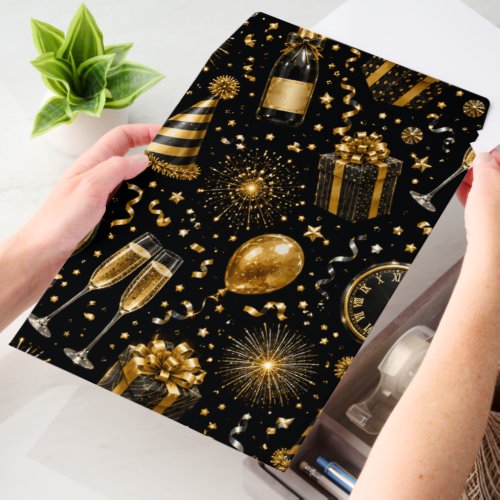 Luxury New Year Celebration Pattern Envelope Mailers