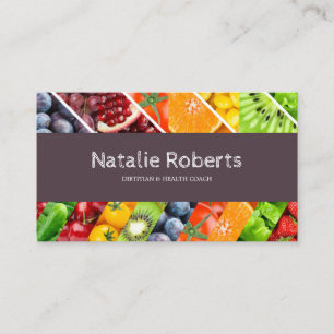 Luxury Nutrition Dietitian Appointment  Business Card