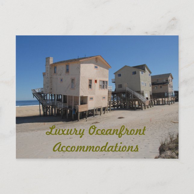 Luxury Oceanfront Accommodations Postcard (Front)