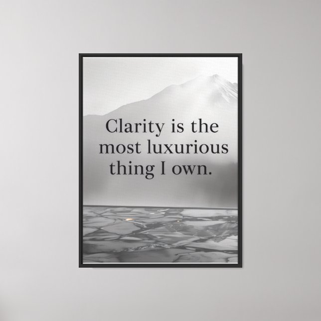 Luxury of Clarity — Collector’s Poster | Orrin Canvas Print (Front)