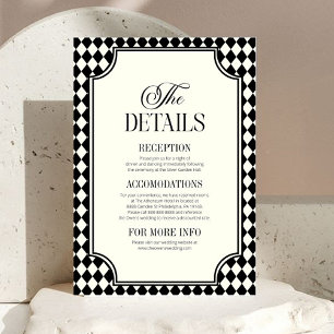 Luxury Old Money Burgundy Vintage Wedding Details Enclosure Card