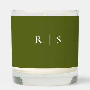 Luxury Olive Sage Green Scented Candle