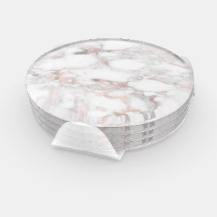 Luxury one-gold faux marble coaster set