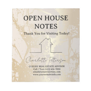 Luxury Open House Notepad