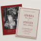 Luxury Opera Deep Red Wedding  Invitation