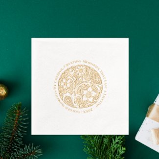 Luxury Opulent Gold And White Art Deco Floral