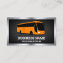 Luxury Orange Bus Sightseeing Tours Travel Agent Business Card