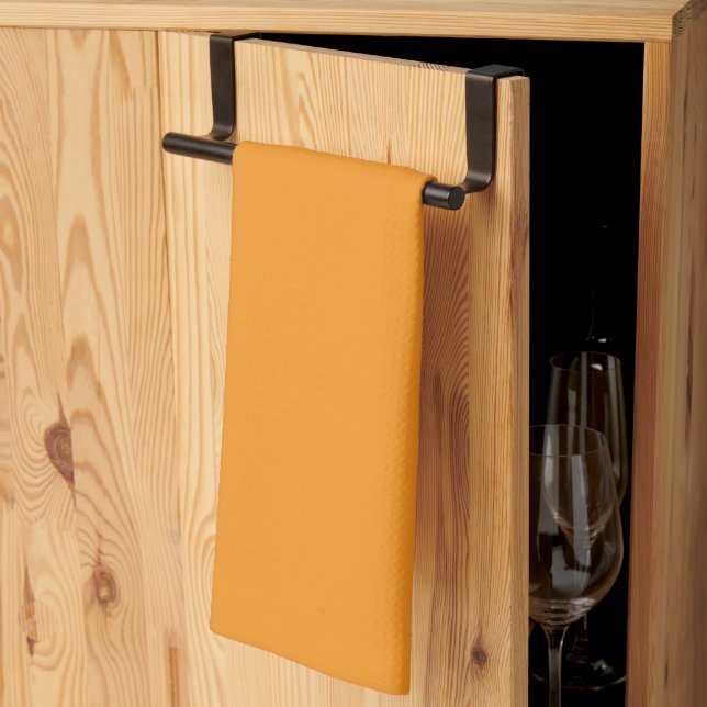 Luxury Orange Kitchen Towels | Modern Home Décor (Thirds Fold)