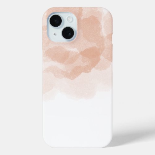 Luxury Orange Magic Rose Watercolor Abstract Art iPhone 15 Case