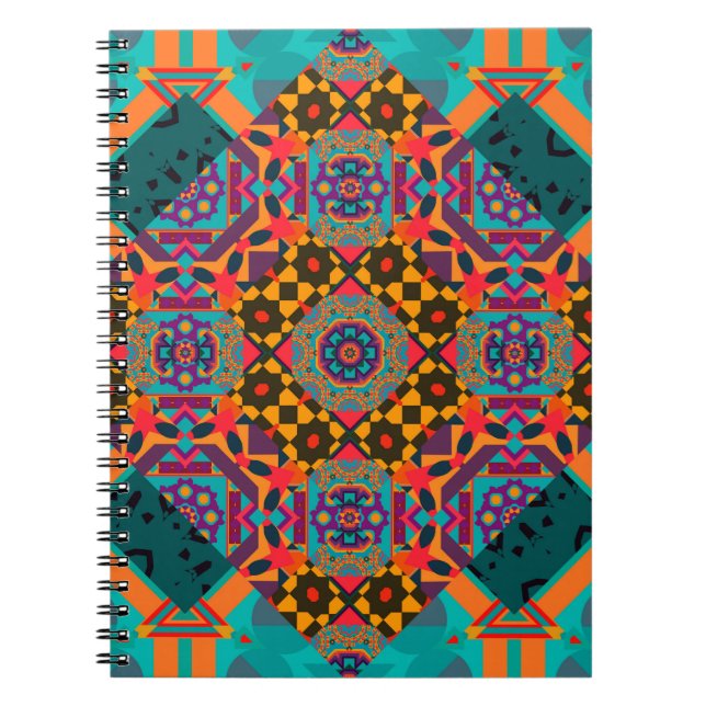 Luxury ornamen arabesque seamless pattern notebook (Front)