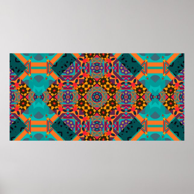 Luxury ornamen arabesque seamless pattern poster (Front)
