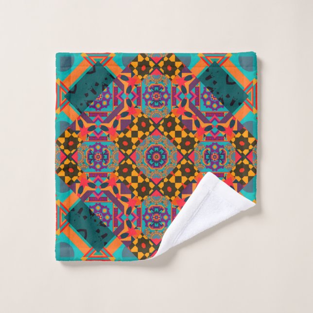 Luxury ornamen arabesque seamless pattern wash cloth (Wash Cloth)