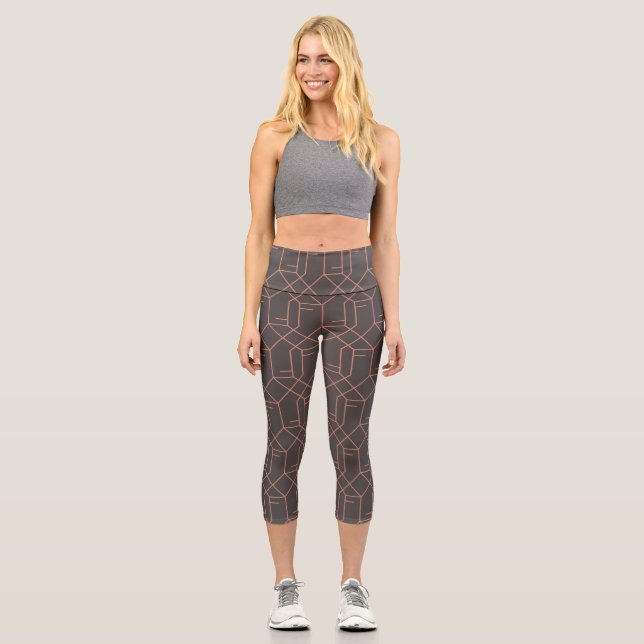 Luxury Ornaments 21 Capri Leggings (Front)