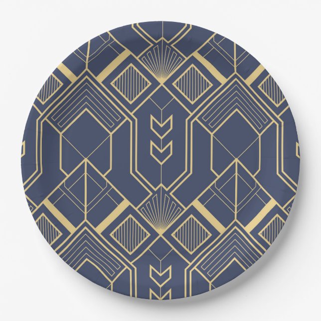 Luxury Ornaments 60 Paper Plates (Front)