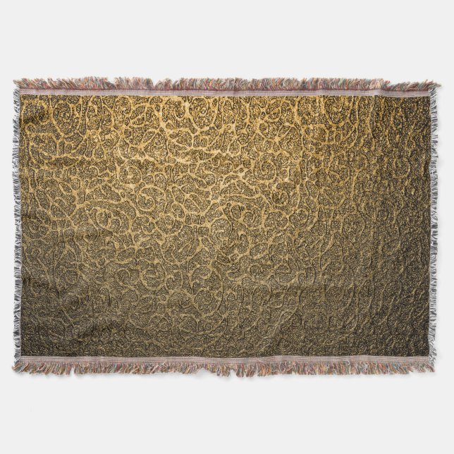 Luxury Packaging, Bright Spot Highlights. Throw Blanket (Front)