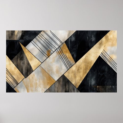 Luxury painted background poster