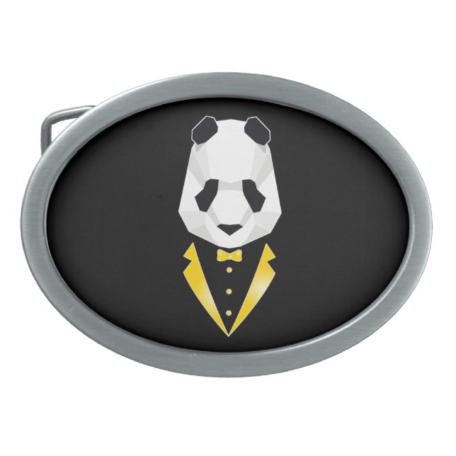 Luxury Panda Belt Buckle (Front)