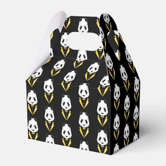 Luxury Panda Favor Boxes (Back Side)