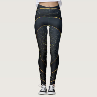 Luxury Paper Cut: Golden Gradient. Leggings