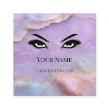 Luxury Pastel Marble Lash Artist QR code 