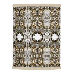 Luxury pattern in beige, white and black lamp shad