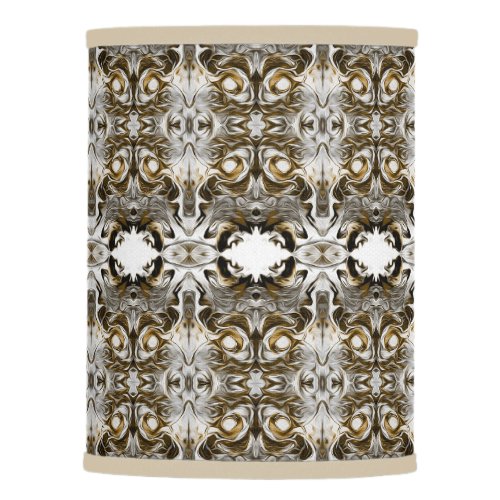 Luxury pattern in beige white and black lamp shad