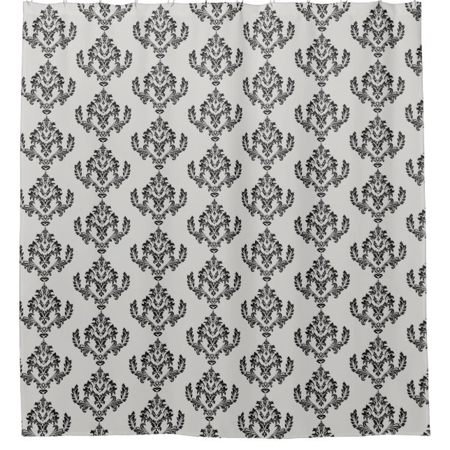 Luxury Pattern Personalized Shower Curtain (Front)