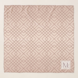 Luxury pattern Rose Gold Personalized Scarf