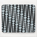 Luxury Pattern With White Diamond Stripes Mouse Pad at Zazzle