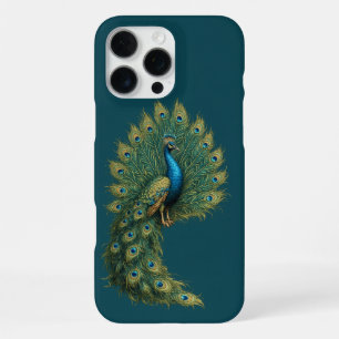 Luxury Peacock Art Case for iPhone 16 Pro Max