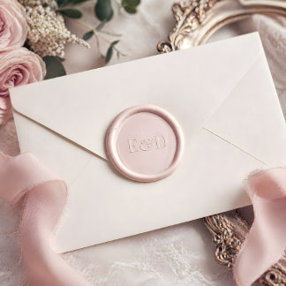 Luxury Pearl Blush Rococo Style Wax Seal Sticker