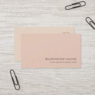 Luxury Pearl Finish Salon Elite Monogram Plain Business Card