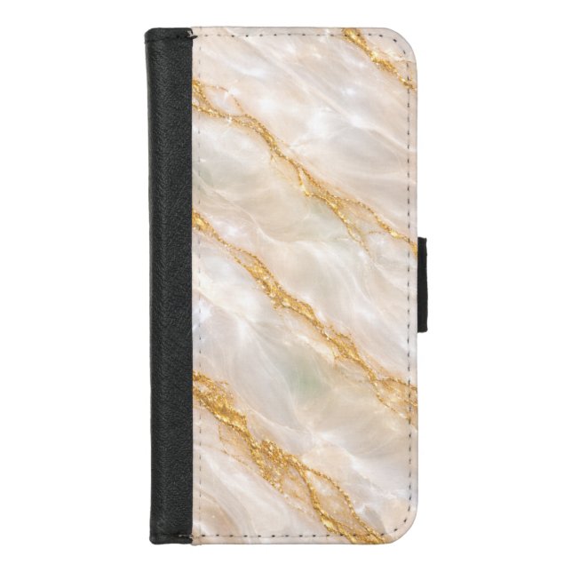 Luxury Pearl Marble Gold Vein Phone Case (Front)