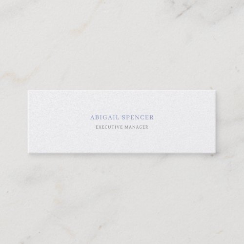 Luxury Pearl Plain Black White Professional Mini Business Card