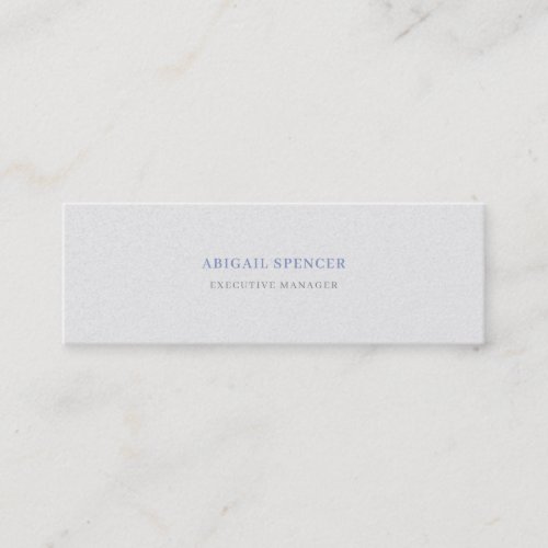 Luxury Pearl Plain Minimal Professional Mini Business Card