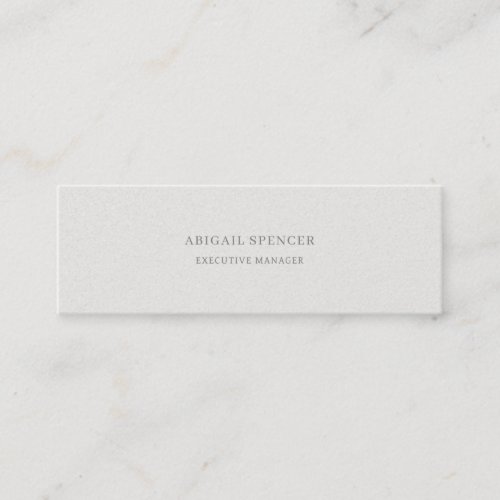 Luxury Pearl Plain Pastel Color Professional Mini Business Card