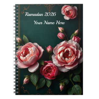 Luxury Peony Arabesque Notebook