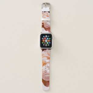 Luxury Peony Flowers Floral Background Apple Watch Band