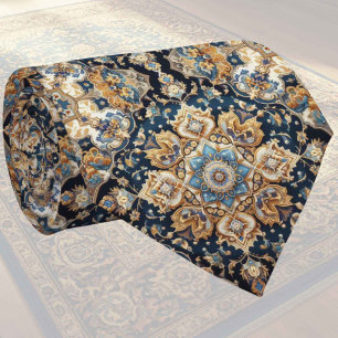 Luxury Persian Designer Rug Faux Silk Neck Tie