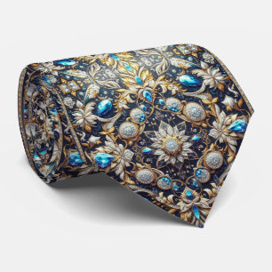 Luxury Persian Designer Style   Faux Silk Neck Tie