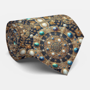 Luxury Persian Designer Style   Faux Silk Neck Tie