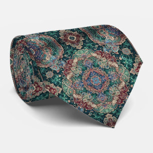 Luxury Persian Designer Style   Faux Silk Neck Tie