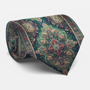 Luxury Persian Designer Style   Faux Silk Neck Tie