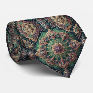 Luxury Persian Designer Style   Faux Silk Neck Tie