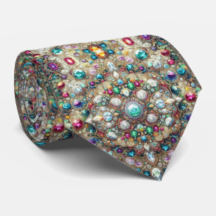 Luxury Persian Designer Style   Faux Silk Neck Tie