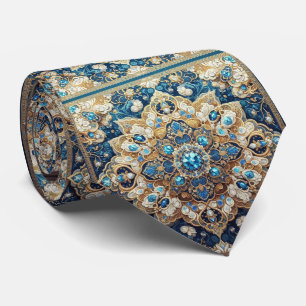Luxury Persian Designer Style   Faux Silk Neck Tie
