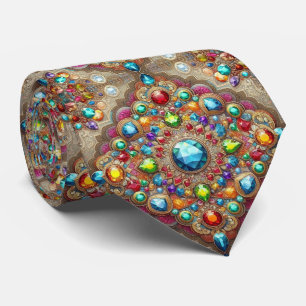 Luxury Persian Designer Style   Faux Silk Neck Tie